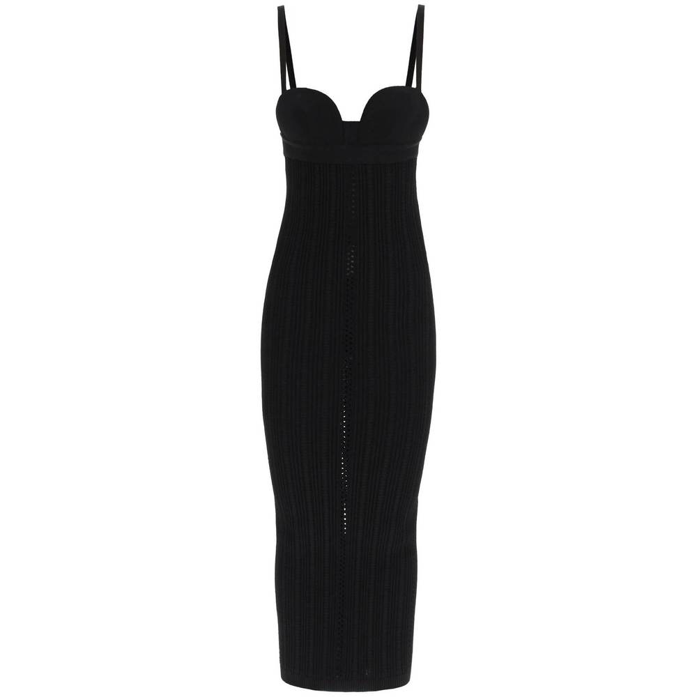 N21 openwork knit sheath dress